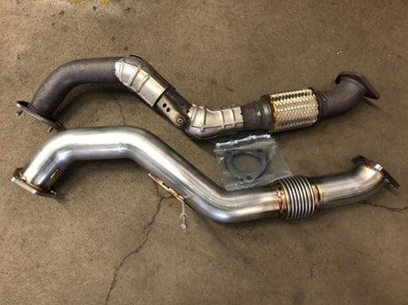 PRL MOTORSPORTS / EXHAUST FRONT-PIPE UPGRADE (PRL-HCR-FP) *** HONDA CIVIC TYPE-R (2017-2021) 2.0L TURBO / FK8