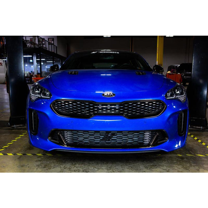 MISHIMOTO / FRONT MOUNT INTERCOOLER KIT / SILVER CORE WITH BLACK CHARGE-PIPES (MMINT-STNGR-18SL) *** KIA STINGER GT (2018-2023) 3.3L TWIN TURBO