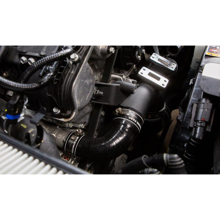 MISHIMOTO / FRONT MOUNT INTERCOOLER KIT / BLACK CORE WITH BLACK CHARGE-PIPES (MMINT-STNGR-18BK) *** KIA STINGER GT (2018-2023) 3.3L TWIN TURBO