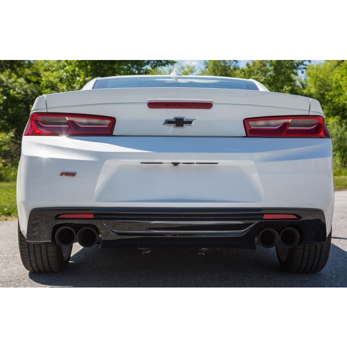 MISHIMOTO / CAT-BACK EXHAUST SYSTEM / QUAD BLACK TIPS (MMEXH-CAM4-16QTPBK) *** CHEVROLET CAMARO (2016-2023) 2.0L TURBO