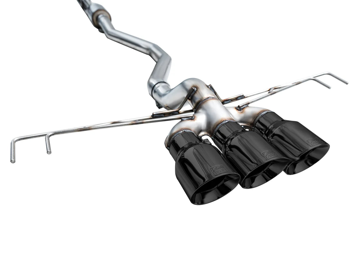 AWE TUNING / TRACK EDITION / CAT-BACK EXHAUST SYSTEM / BLACK TIPS (3020-53287) *** HONDA CIVIC TYPE-R (2023-UP) 2.0L TURBO / FL5