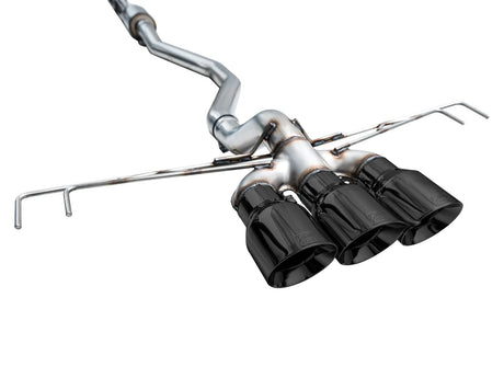 AWE TUNING / TRACK EDITION / CAT-BACK EXHAUST SYSTEM / BLACK TIPS (3020-53287) *** HONDA CIVIC TYPE-R (2023-UP) 2.0L TURBO / FL5