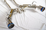 HKS / HI-POWER FULL DUAL MUFFER / CAT-BACK EXHAUST SYSTEM / BURNT TITANIUM TIPS (31014-KN002) *** NISSAN Z (2023-2026) RZ34 / 3.0L TWIN TURBO