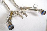 HKS / HI-POWER FULL DUAL MUFFER / CAT-BACK EXHAUST SYSTEM / BURNT TITANIUM TIPS (31014-KN002) *** NISSAN Z (2023-2026) RZ34 / 3.0L TWIN TURBO