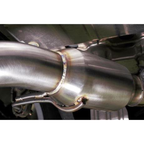 MISHIMOTO / CAT-BACK EXHAUST SYSTEM / QUAD POLISHED TIPS (MMEXH-CAM4-16QTPP) *** CHEVROLET CAMARO (2016-2023) 2.0L TURBO