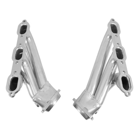 BBK PERFORMANCE / SHORTY STREET PERFORMANCE HEADERS / POLISHED SILVER CERAMIC COATED (40400) *** DODGE CHALLENGER (2008-2010) 3.5L / V6 ENGINE
