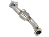 AFE / TWISTED STEEL 3.00 INCH EXHAUST / TURBO DOWN-PIPE WITH HIGH FLOW CAT (48-34126-HC) *** CADILLAC ATS (2013-2019), CHEVROLET CAMARO (2016-2023) 2.0L TURBO