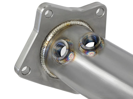 AFE / TWISTED STEEL 3.00 INCH EXHAUST / TURBO DOWN-PIPE WITH HIGH FLOW CAT (48-34126-HC) *** CADILLAC ATS (2013-2019), CHEVROLET CAMARO (2016-2023) 2.0L TURBO