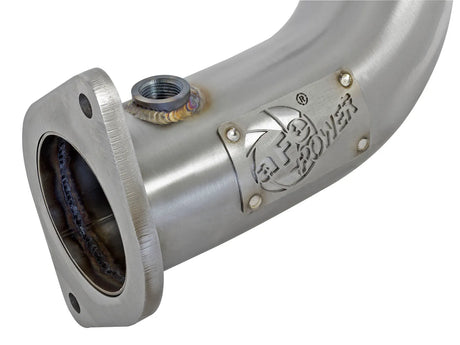 AFE / TWISTED STEEL 3.00 INCH EXHAUST / TURBO DOWN-PIPE WITH HIGH FLOW CAT (48-34126-HC) *** CADILLAC ATS (2013-2019), CHEVROLET CAMARO (2016-2023) 2.0L TURBO