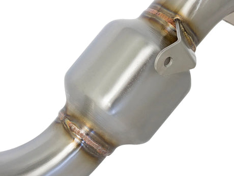 AFE / TWISTED STEEL 3.00 INCH EXHAUST / TURBO DOWN-PIPE WITH HIGH FLOW CAT (48-34126-HC) *** CADILLAC ATS (2013-2019), CHEVROLET CAMARO (2016-2023) 2.0L TURBO