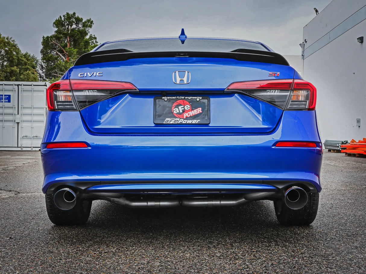 AFE / TAKEDA CAT-BACK EXHAUST SYSTEM / BURNT BLUE TIPS (49-36630-L) *** ACURA INTEGRA (2023-2026), HONDA CIVIC SI (2022-2026) 1.5L TURBO
