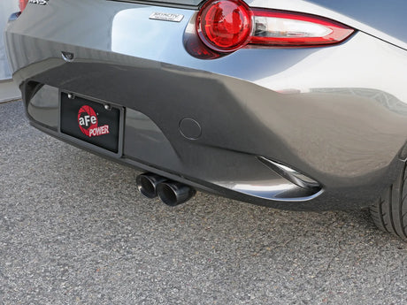 AFE / TAKEDA / CAT-BACK EXHAUST SYSTEM / BLACK TIPS (49-37005-B) *** MAZDA MX5 MIATA (2016-2026) 2.0L ENGINE