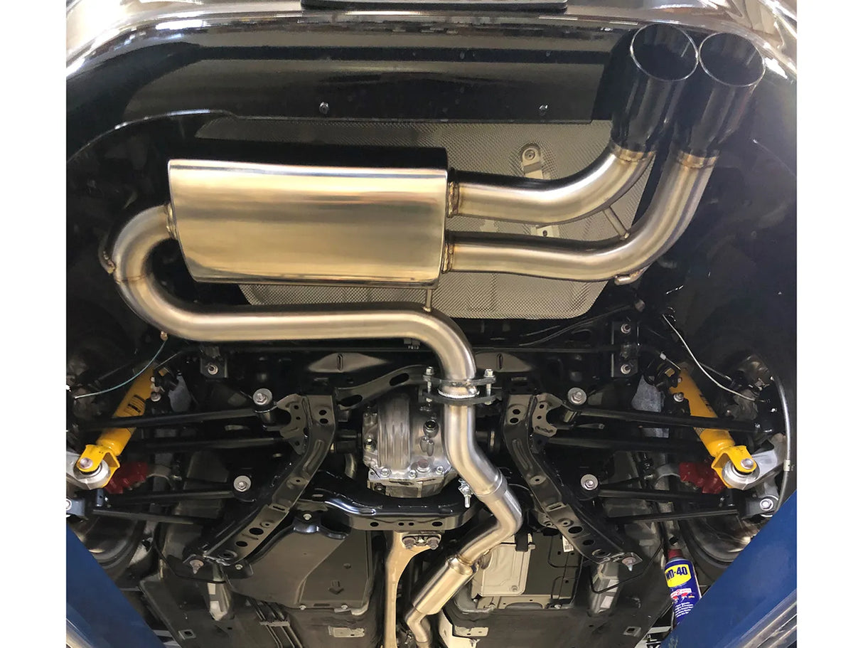 AFE / TAKEDA / CAT-BACK EXHAUST SYSTEM / BLACK TIPS (49-37005-B) *** MAZDA MX5 MIATA (2016-2026) 2.0L ENGINE