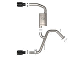 AFE / AXLE-BACK EXHAUST SYSTEM / BLACK TIPS (49-37027-B) *** HYUNDAI ELANTRA-N (2022-2025) 2.0L TURBO