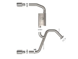 AFE / AXLE-BACK EXHAUST SYSTEM / POLISHED CHROME TIPS (49-37027-P) *** HYUNDAI ELANTRA-N (2022-2025) 2.0L TURBO