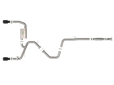 AFE / CAT-BACK EXHAUST SYSTEM / BLACK TIPS (49-37028-B) *** HYUNDAI ELANTRA-N (2022-2025) 2.0L TURBO