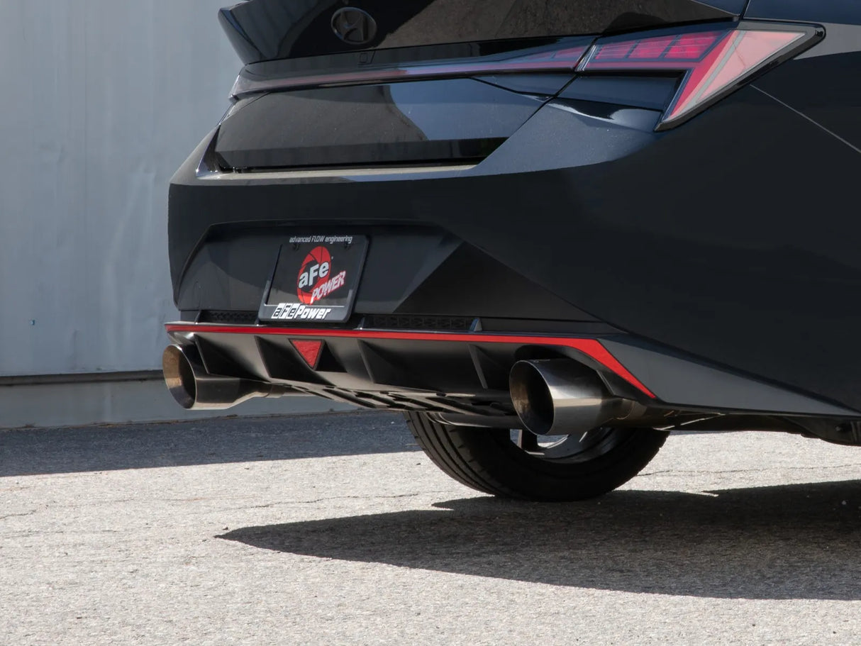 AFE / CAT-BACK EXHAUST SYSTEM / POLISH TIPS (49-37028-P) *** HYUNDAI ELANTRA-N (2022-2025) 2.0L TURBO
