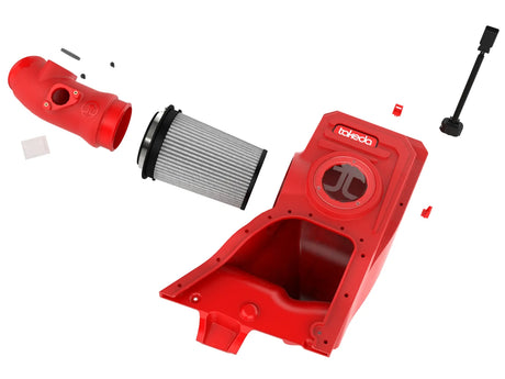 AFE / TAKEDA MOMENTUM / RED EDITION / COLD AIR INTAKE SYSTEM / PRO-DRY FILTER (56-70062DR) *** ACURA INTEGRA TYPE-S / DE5 (2024-2026), HONDA CIVIC TYPE-R / FL5 (2023-2026) 2.0L TURBO