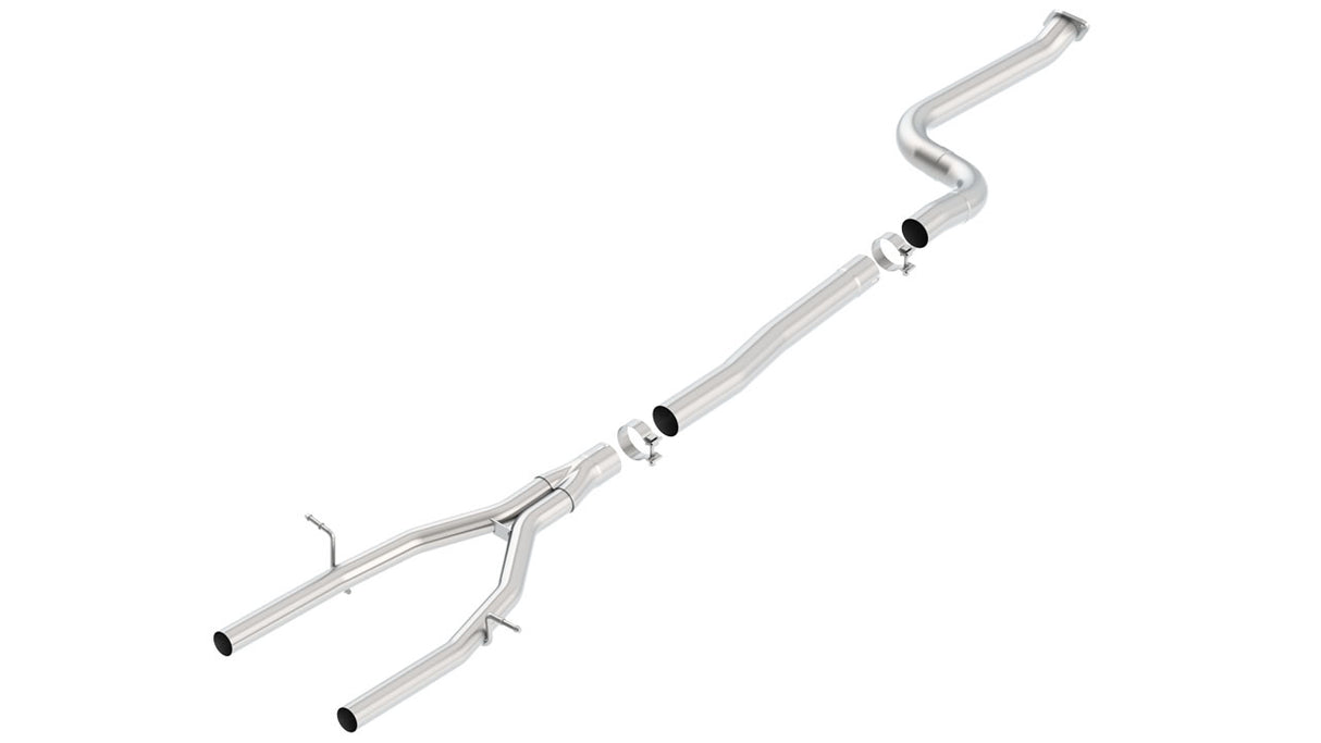 BORLA / CAT-BACK EXHAUST SYSTEM / CONNECTING MID-PIPE SECTION (60622) *** CHEVROLET CAMARO (2016-2023) 2.0L TURBO