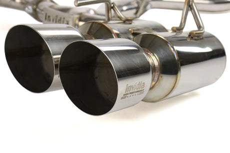 INVIDIA / R400 GEMINI / CAT-BACK EXHAUST SYSTEM / STAINLESS STEEL TIPS (HS08ST5GM4SS) *** SUBARU WRX (2008-2014), SUBARU WRX STI (2008-2014) *** HATCHBACK ONLY