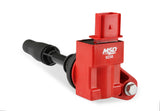 MSD / BLASTER SERIES / IGNITION COIL SET / RED COLOR (82384) *** CHEVROLET CAMARO (2016-2023) 2.0L TURBO