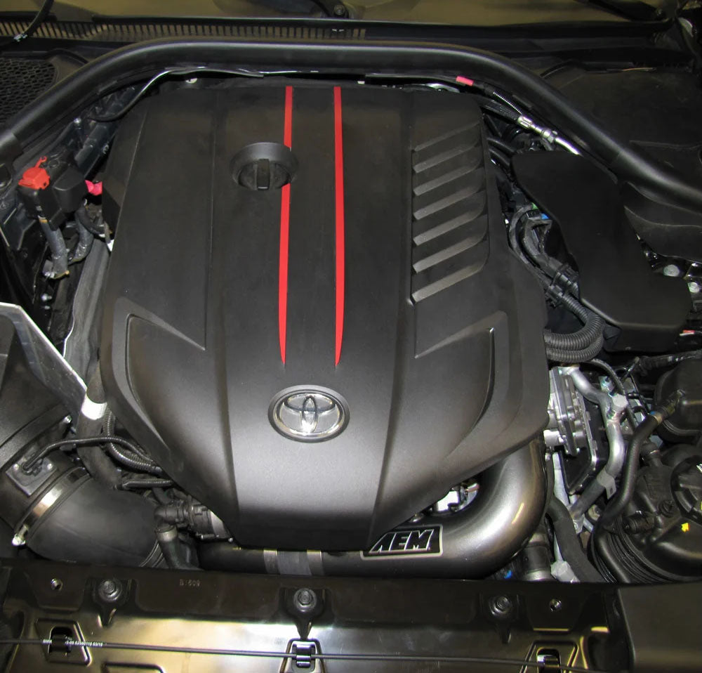 AEM / INTERCOOLER CHARGE-PIPE / GUN METAL PIPING (26-3005C) *** TOYOTA SUPRA (2020-2025) 3.0L TURBO