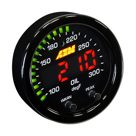 AEM / X-SERIES / TRANSMISSION TEMPERATURE GAUGE KIT / INCLUDE SENSOR (30-0302) *** 100F-300F / 40C-150C RANGE