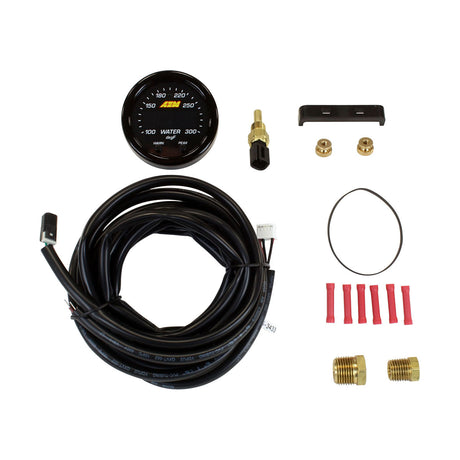 AEM / X-SERIES / OIL TEMPERATURE GAUGE KIT / INCLUDE SENSOR (30-0302) *** 100F-300F / 40C-150C RANGE