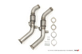 AMS PERFORMANCE / EXHAUST FULL-LENGTH DOWN-PIPE / STREET SPEC / WITH GESI CATS (ALP.28.05.0002-2) *** INFINITI Q50 (2016-2024), INFINITI Q60 (2017-2022), NISSAN Z (2023-2026) 3.0L TWIN TURBO