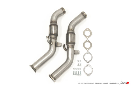 AMS PERFORMANCE / EXHAUST FULL-LENGTH DOWN-PIPE / STREET SPEC / WITH GESI CATS (ALP.28.05.0002-2) *** INFINITI Q50 (2016-2024), INFINITI Q60 (2017-2022), NISSAN Z (2023-2026) 3.0L TWIN TURBO