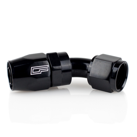 -06 AN 45 Degree Female Aluminum Hose End (PTFE)