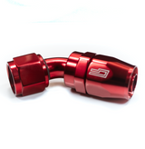 -12 AN 45 Degree Female Aluminum Hose End (PTFE)