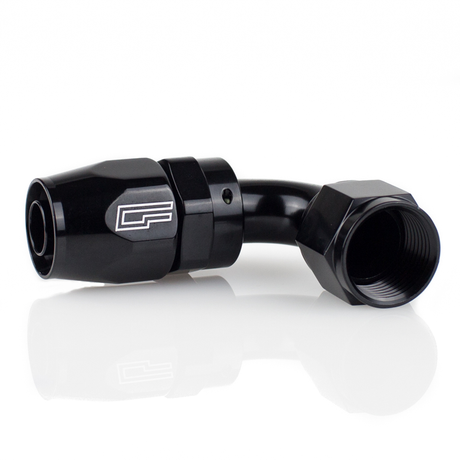 -06 AN 180 Degree Female Aluminum Hose End (PTFE)