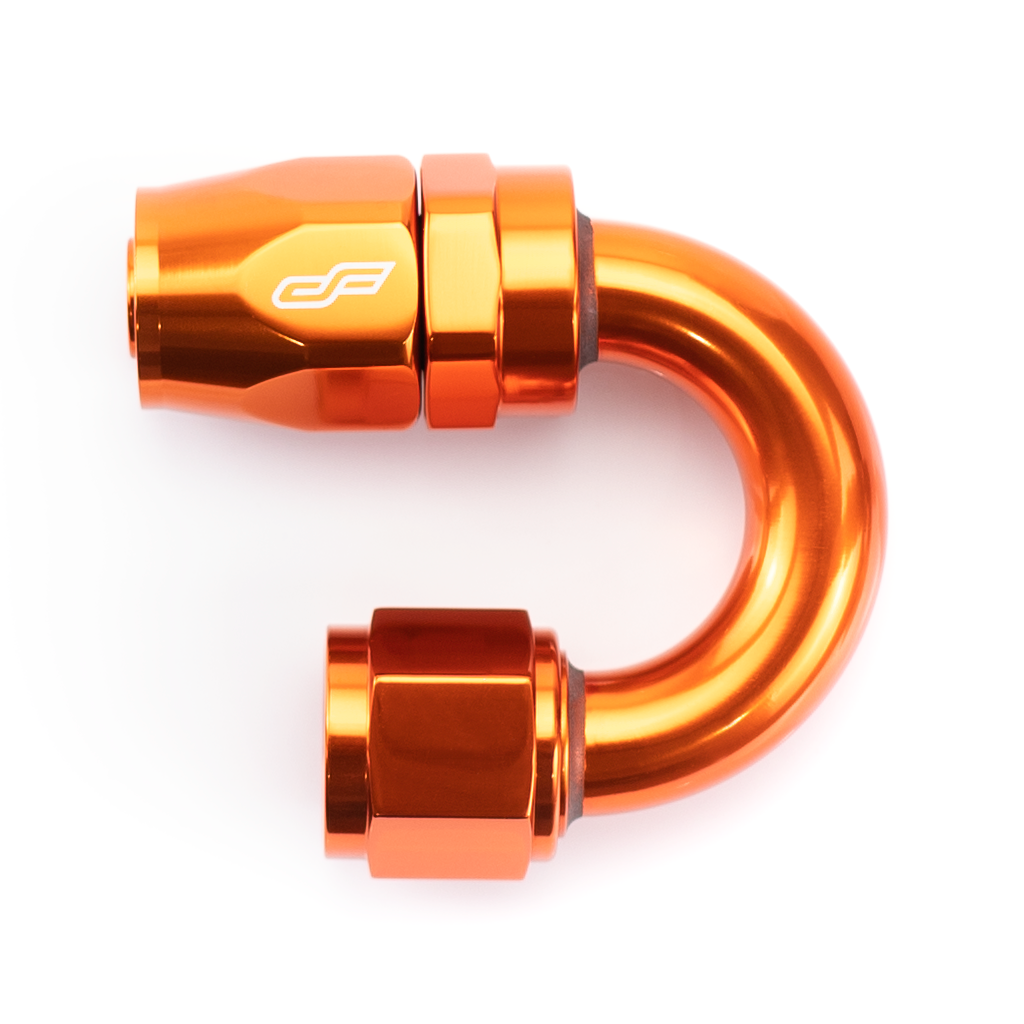 -10 AN 180 Degree Female Aluminum Hose End Fitting