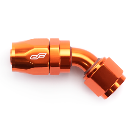 -08 AN 45 Degree Female Aluminum Hose End Fitting