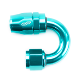 -08 AN 180 Degree Female Aluminum Hose End Fitting