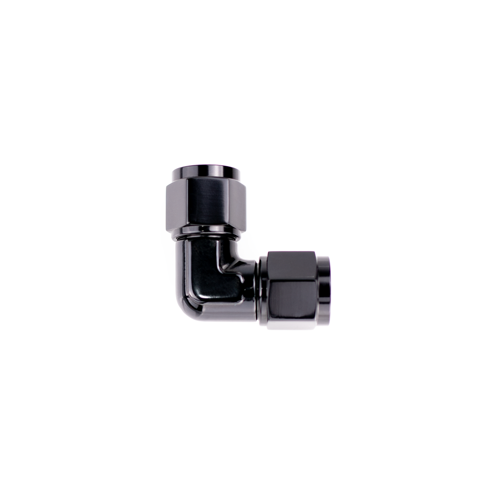 -04 AN Fitting 90 Degree Female to Female Flare Union