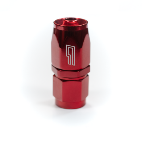 -08 AN Straight Female Aluminum Hose End (PTFE)