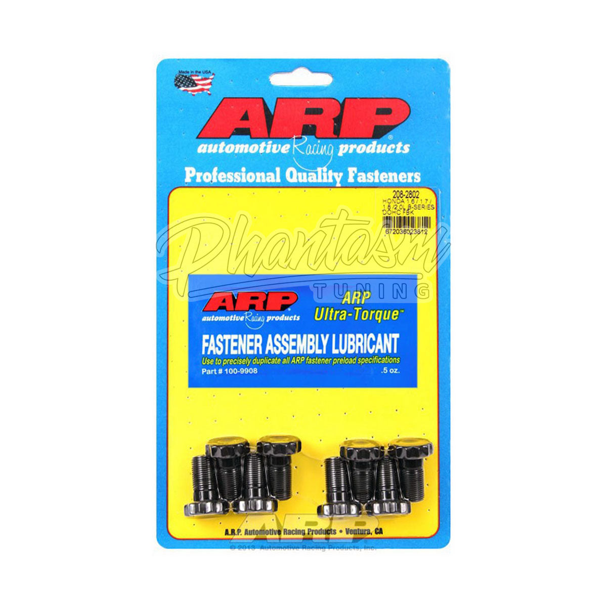 ARP / FLYWHEEL BOLTS / HARDWARE KIT (208-2802) *** HONDA CIVIC (1992-2000) B16 / B17 / B18 / B20 / B-SERIES TRANSMISSION (8X BOLTS SET)