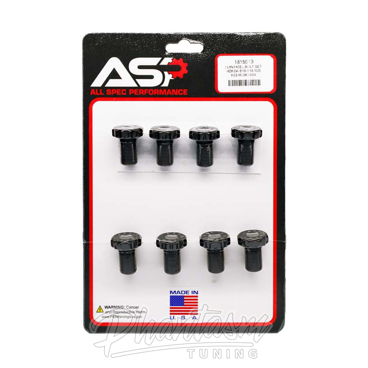 ASP X ARP / FLYWHEEL BOLTS / HARDWARE KIT (1815013) *** ACURA RSX (2002-2005) K20 / K24 / K-SERIES TRANSMISSION (8X BOLTS SET)