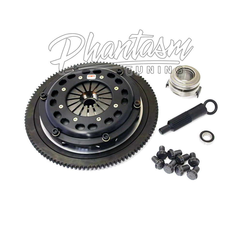 COMPETITION / STAGE 5.2 / TWIN DISC / PERFORMANCE CLUTCH KIT WITH LIGHTWEIGHT FLYWHEEL (1848014-2) *** HONDA PRELUDE (1992-2001) H22 / DOHC VTEC ENGINE
