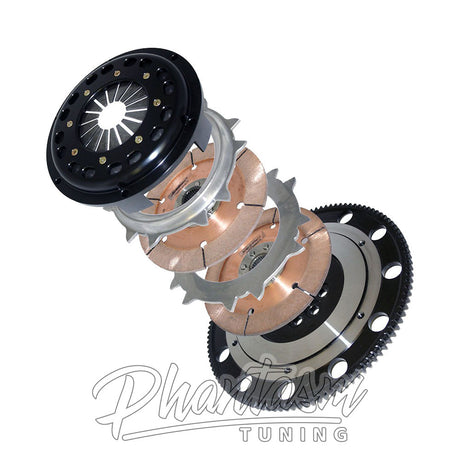 COMPETITION / STAGE 5.2 / TWIN DISC / PERFORMANCE CLUTCH KIT WITH LIGHTWEIGHT FLYWHEEL (1848014-2) *** HONDA PRELUDE (1992-2001) H22 / DOHC VTEC ENGINE