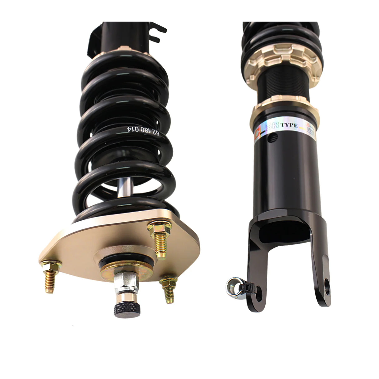 BC RACING / BR SERIES EXTREME LOW COILOVER WITH TRUE REAR / SUSPENSION KIT (D-107E-BR) *** INFINITI G35 COUPE RWD (2003-2007), INFINITI G35 SEDAN RWD (2003-2006), NISSAN 350Z (2003-2008) *** FORK STYLE / FRONT LOWER MOUNT