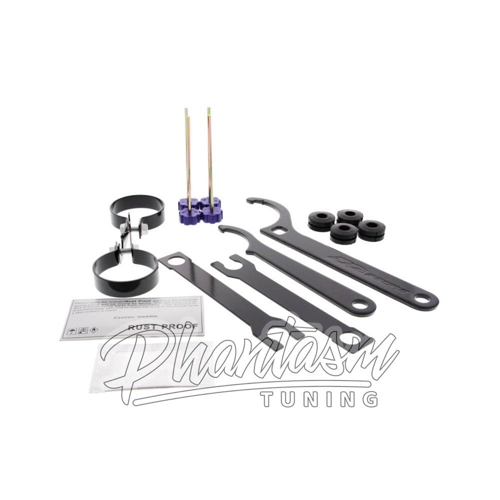 D2 RACING / RS SERIES COILOVER / SUSPENSION KIT (D-NI-03) *** INFINITI G35 COUPE RWD (2003-2007), INFINITI G35 SEDAN RWD (2003-2006), NISSAN 350Z (2003-2008) *** FORK STYLE / FRONT LOWER MOUNT