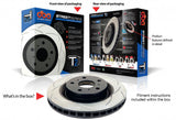 DBA 1000 SERIES / T2 STREET / REAR SLOTTED BRAKE ROTORS / SOLD AS SINGLES (DBA2225S) *** MITSUBISHI LANCER EVO-X (2008-2015) 2.0L TURBO