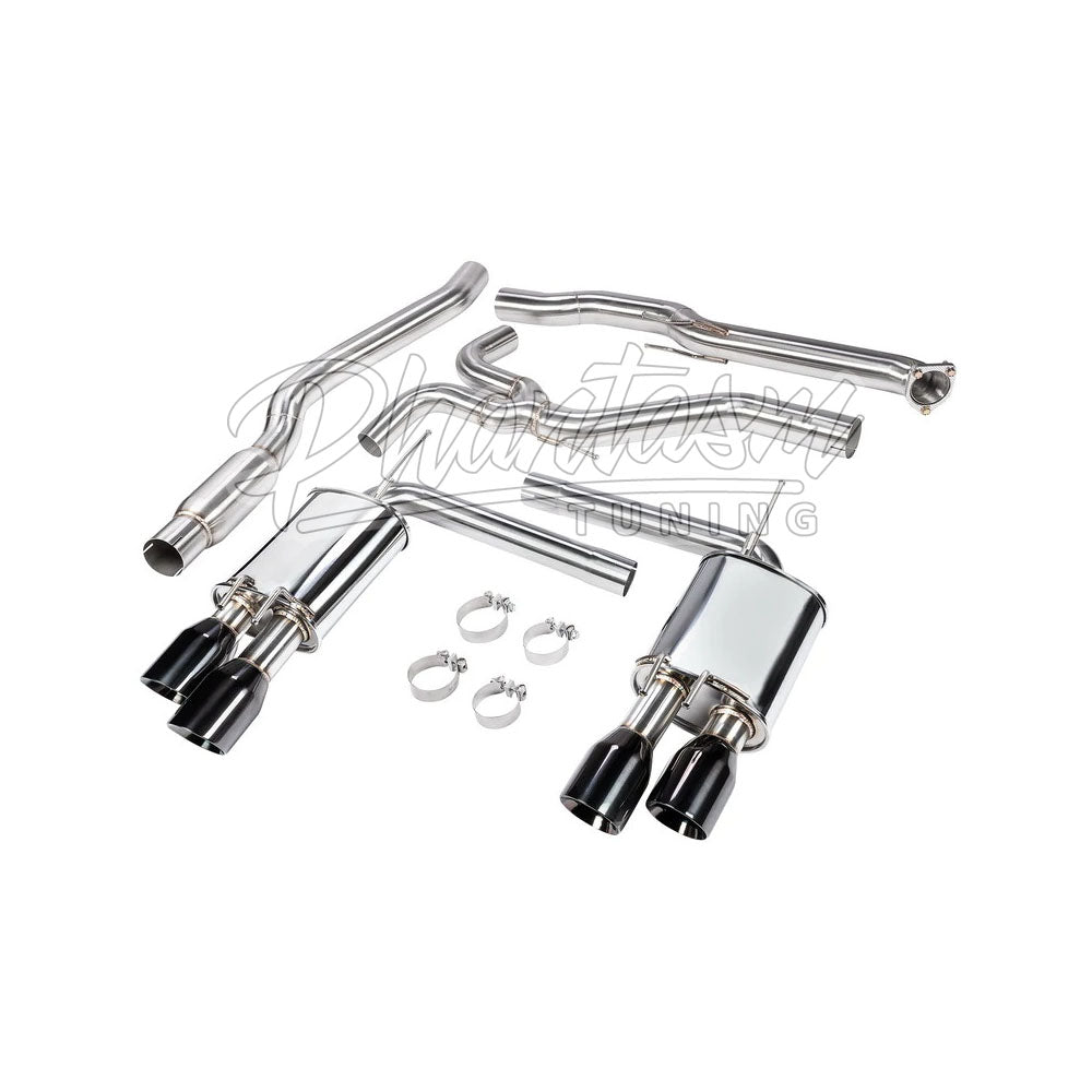 DC SPORTS / CAT-BACK EXHAUST SYSTEM / BLACK TIPS (DCS5534BK) *** HONDA ACCORD (2018-2022) 1.5L / 2.0L TURBO