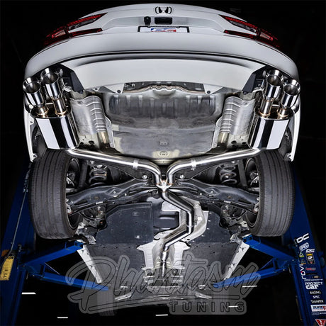 DC SPORTS / CAT-BACK EXHAUST SYSTEM / BLACK TIPS (DCS5534BK) *** HONDA ACCORD (2018-2022) 1.5L / 2.0L TURBO