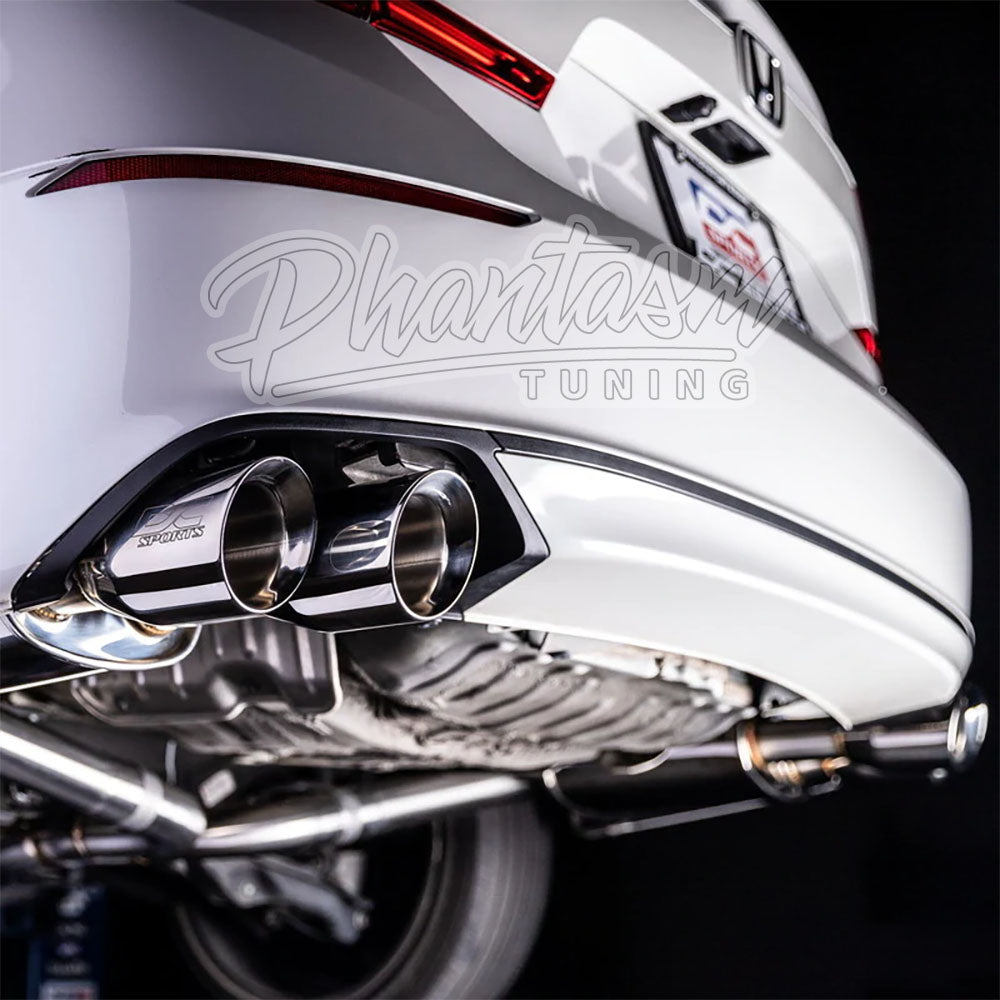 DC SPORTS / CAT-BACK EXHAUST SYSTEM / BURNT BLUE TIPS (DCS5534BT) *** HONDA ACCORD (2018-2022) 1.5L / 2.0L TURBO