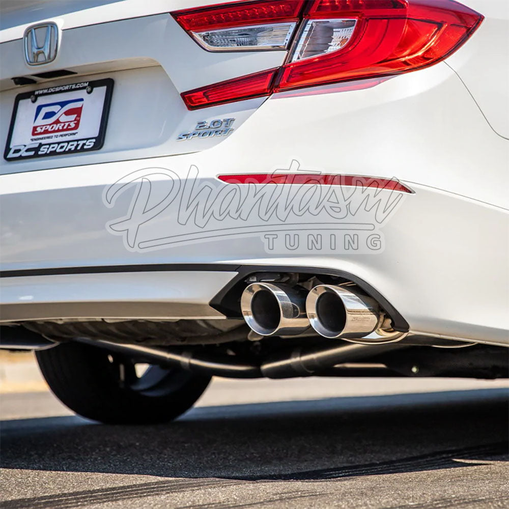 DC SPORTS / CAT-BACK EXHAUST SYSTEM / BURNT BLUE TIPS (DCS5534BT) *** HONDA ACCORD (2018-2022) 1.5L / 2.0L TURBO