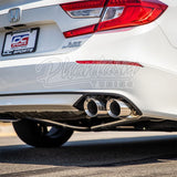 DC SPORTS / CAT-BACK EXHAUST SYSTEM / BURNT BLUE TIPS (DCS5534BT) *** HONDA ACCORD (2018-2022) 1.5L / 2.0L TURBO
